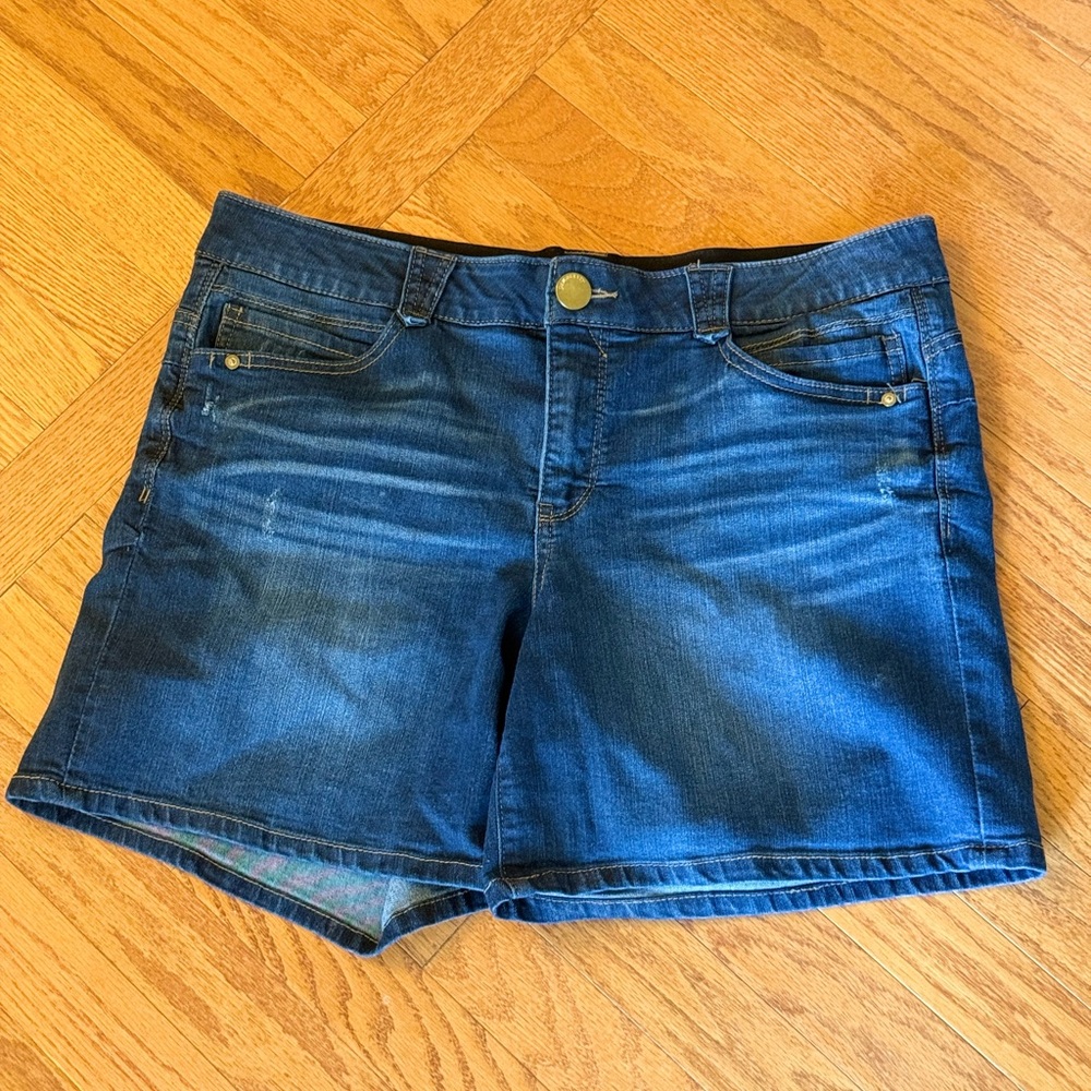 Democracy Dark Blue Jean Shorts